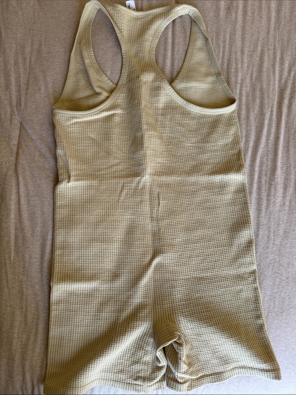 Colsie Ribbed Henley Racerback Romper - Picture 2 of 3